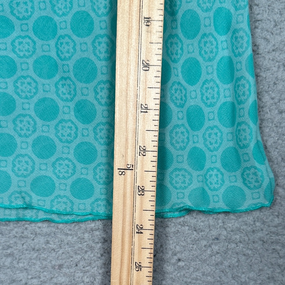 Asymmetric One-Shoulder Mint Green Blouse with Draped Sleeve - Picture 11 of 16